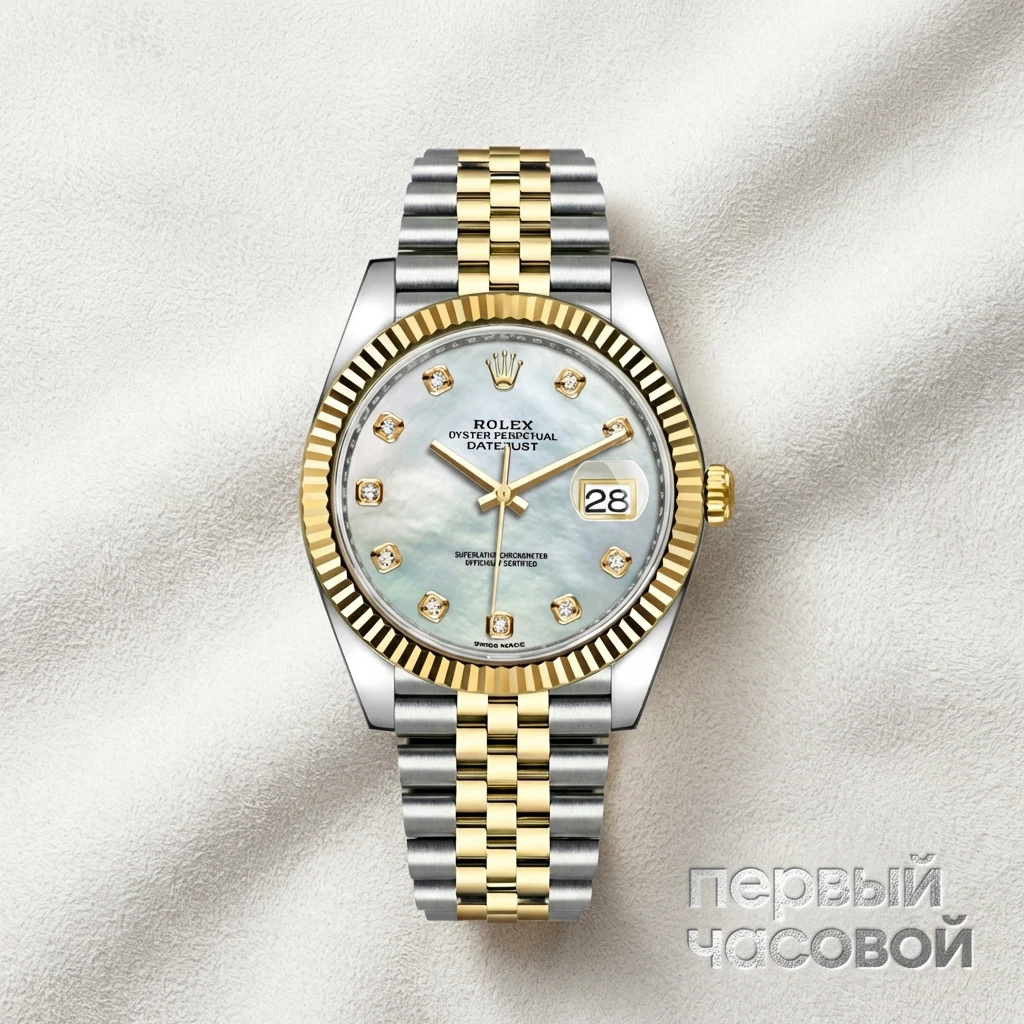 Rolex Oyster Perpetual Datejust Ii 41 Mm Steel And Yellow Gold Mop Dial 126333