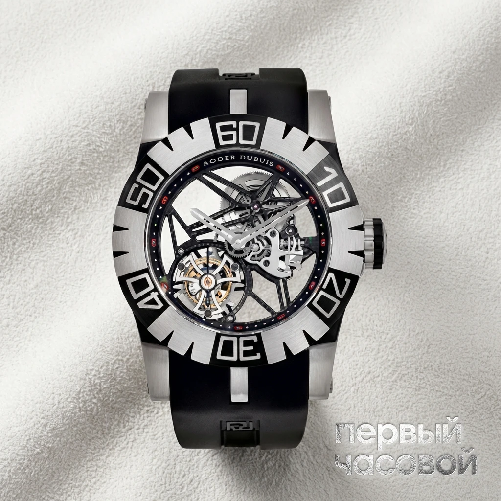 Купить элитные часы Roger Dubuis Easydiver Flying Tourbillon Skeleton 48 Titanium Limited Edition RDDBSE0185: в наличии в Москве!