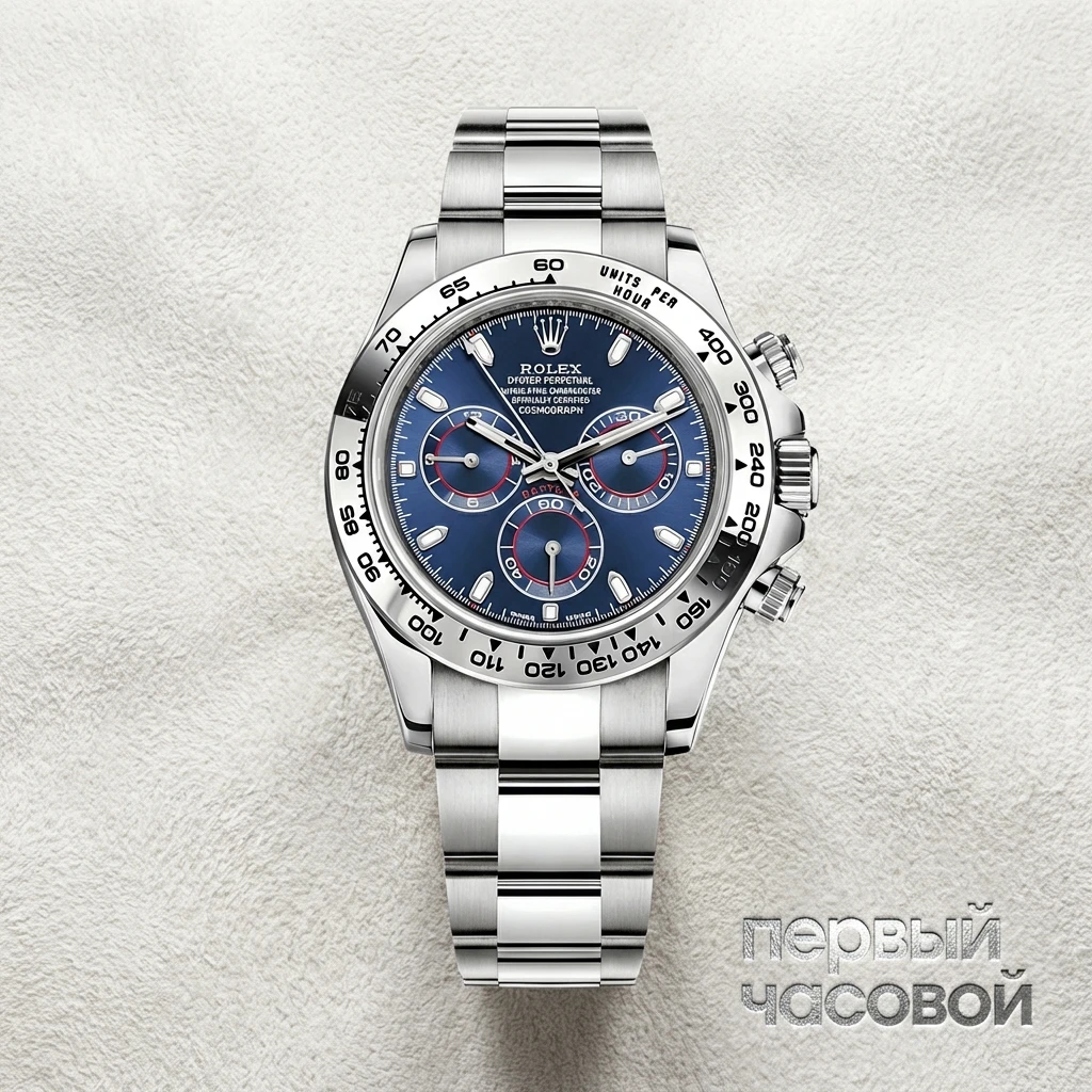 Rolex Новые В Пленках Cosmograph Daytona White Gold Blue Dial 116509-0071