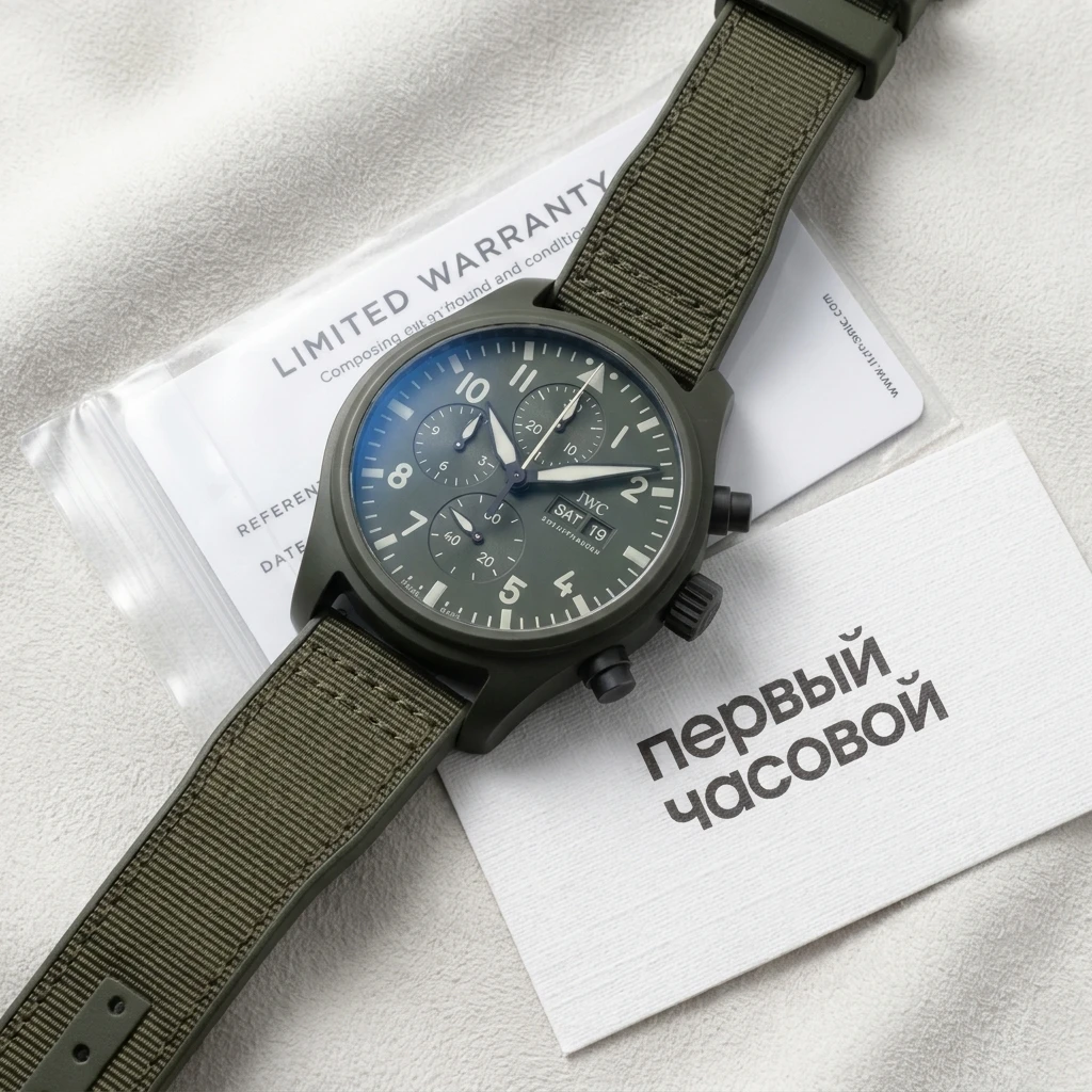Купить элитные часы Iwc Pilot’s Watch Chronograph Top Gun Edition Woodland IW389106: в наличии в Москве!
