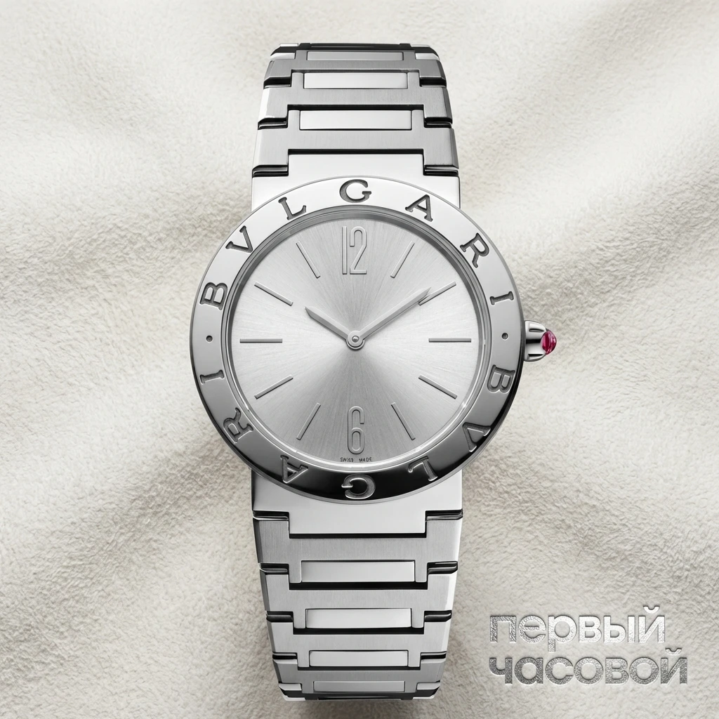 Купить элитные часы Bvlgari Stainless Steel Bvlgari Bvlgari 33mm Grey Dial Ladies Watch 103575: в наличии в Москве!