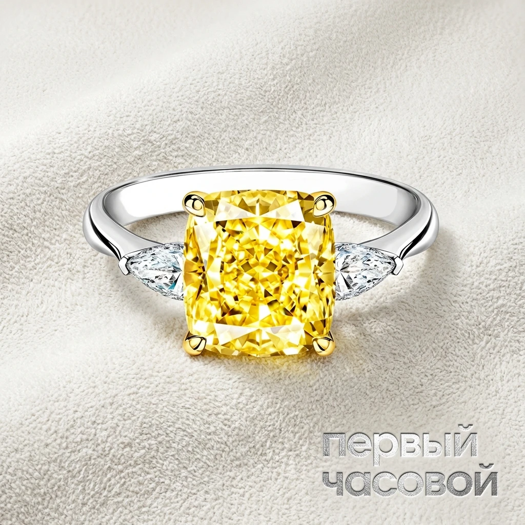 Купить украшение Studio jewelry Кольцо С Бриллиантом 5,02 Ct. Fby/Vs1 : в наличии в Москве!