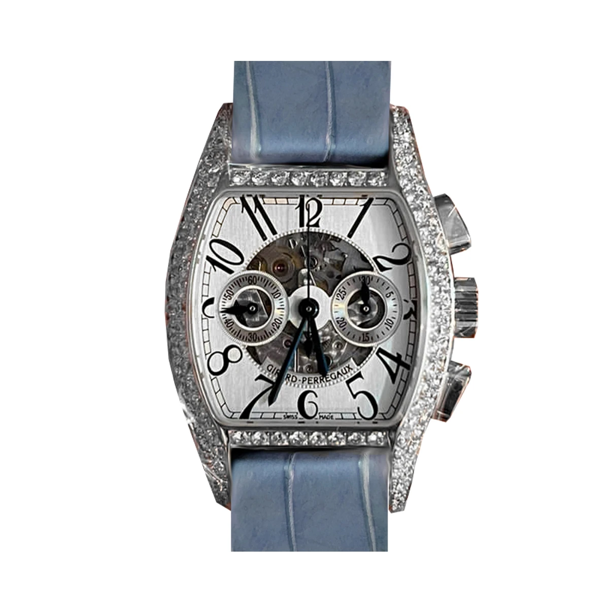 Купить элитные часы Girard-Perregaux Richeville Chronograph Custom Diamonds 2650: в наличии в Москве!