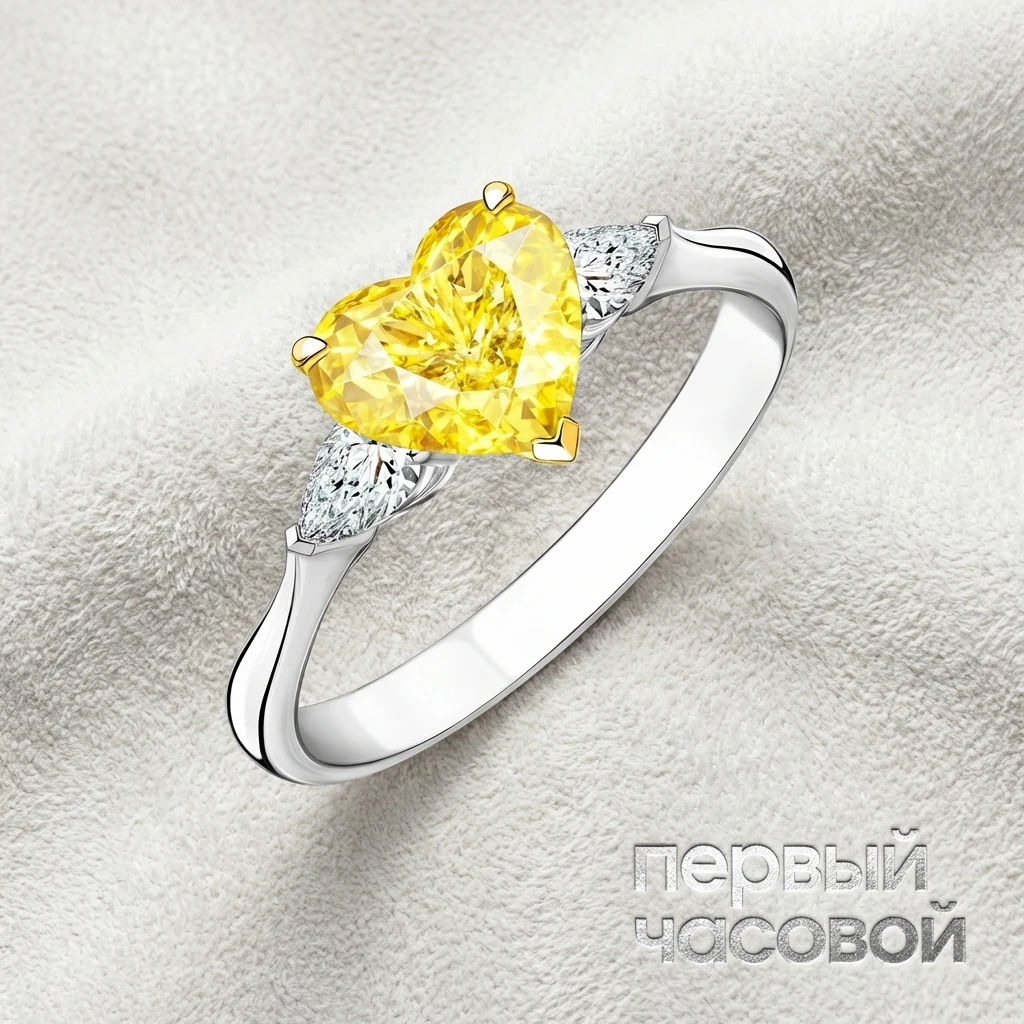Купить украшение Studio jewelry Кольцо с бриллиантом 1,50 ct. FBY/VS2 : в наличии в Москве!