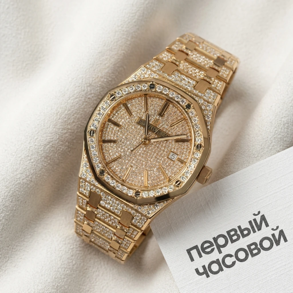 Купить элитные часы Audemars Piguet Royal Oak Custom Diamonds 41mm 15400OR: в наличии в Москве!