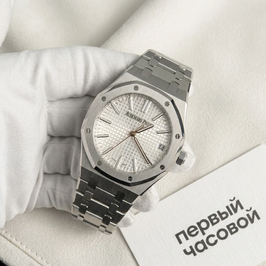 Купить элитные часы Audemars Piguet Royal Oak Selfwinding 50th Anniversary 41 mm 15510ST.OO.1320ST.03: в наличии в Москве!