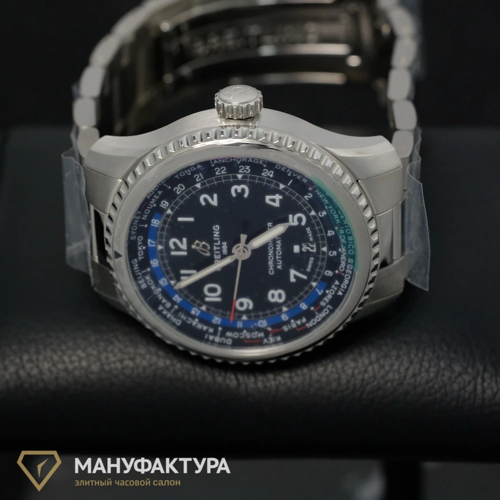 Купить элитные часы Breitling Aviator 8 B35 43 Steel - Black AB3521U41B1A1: в наличии в Москве!