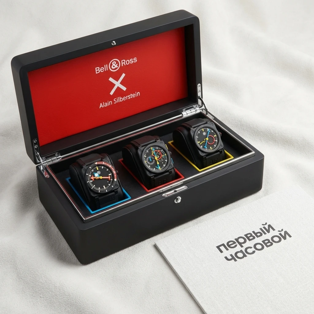 Купить элитные часы Bell &amp; Ross Bell &amp; Ross x Alain Silberstein Grail Watch Trilogy Set BR0392-AS-CE/SRB - KLUB 22, BR0392-D-AS-CE/SRB - MARINE 22, BR0394-AS-CE/SRB - KRONO 22: в наличии в Москве!