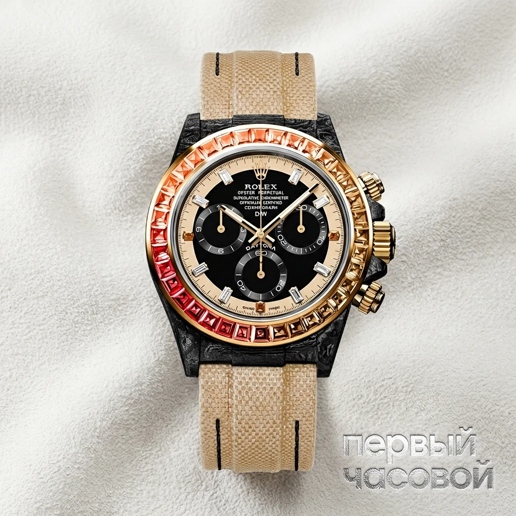 Купить элитные часы DiW Rolex Daytona 40 Mm Rainbow Sunray : в наличии в Москве!