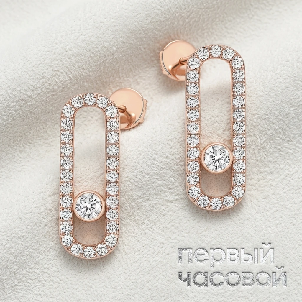 Купить украшение Messika Серьги Move Uno Pavé-Set Diamond Earrings 12183-PG: в наличии в Москве!