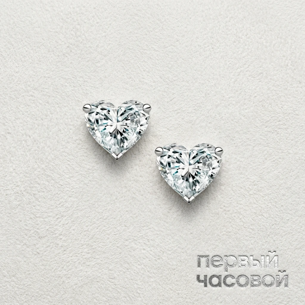 Купить украшение Studio jewelry Серьги 0,93/0,95 ct. G/VS1 (Heart Diamonds) : в наличии в Москве!