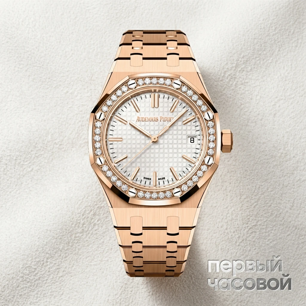 Купить элитные часы Audemars Piguet Royal Oak 37mm White Dial Rose Gold 15551OR.ZZ.1356OR.04: в наличии в Москве!