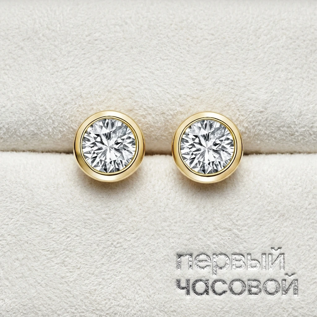 Купить украшение Van Cleef &amp; Arpels Vintage Diamonds Stud Earrings : в наличии в Москве!
