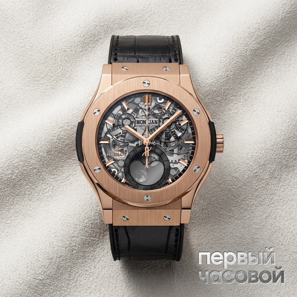 Hublot Classic Fusion Aeromoon Moonphase King Gold