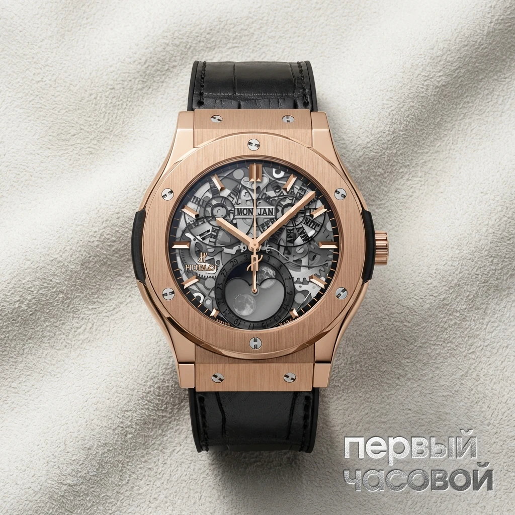 Hublot Classic Fusion Aeromoon Moonphase King Gold 517.OX.0180.LR
