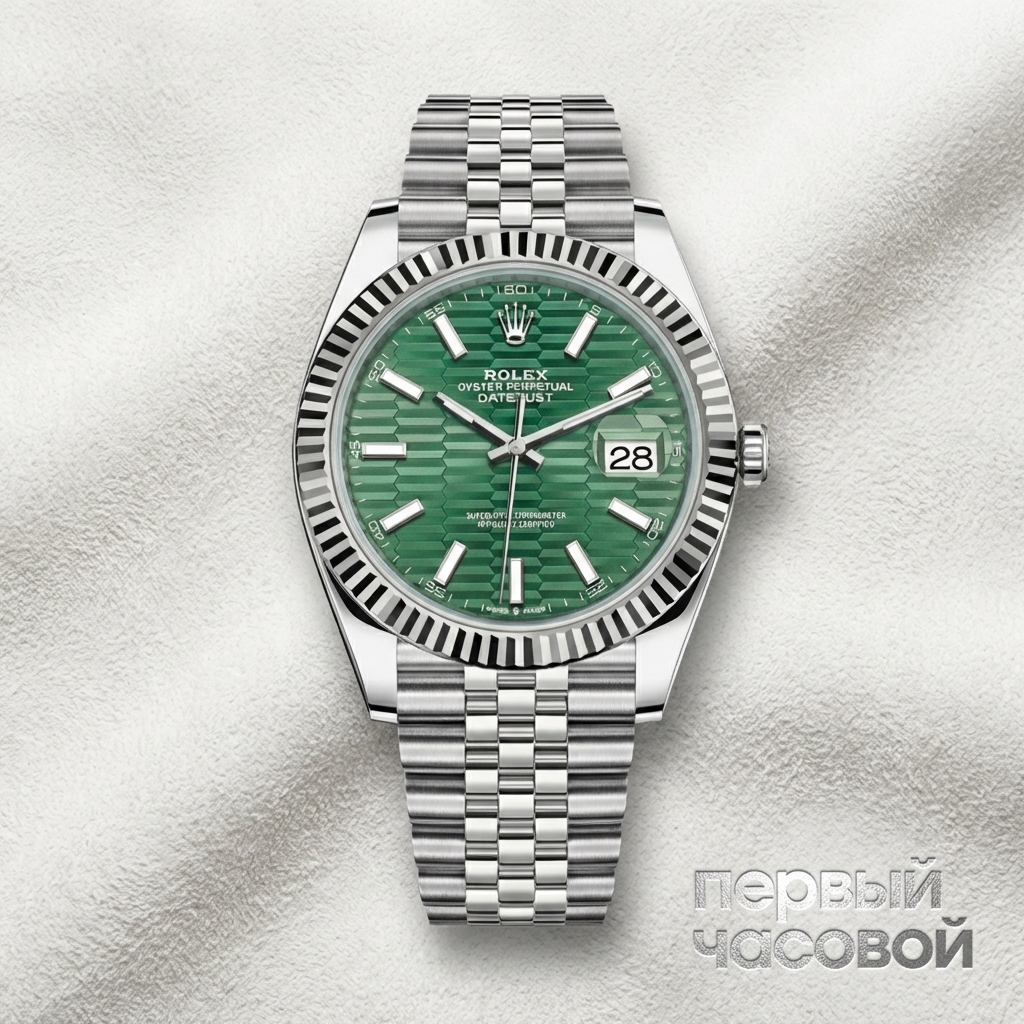 Rolex Datejust 41Mm Mint Green Fluted Motif