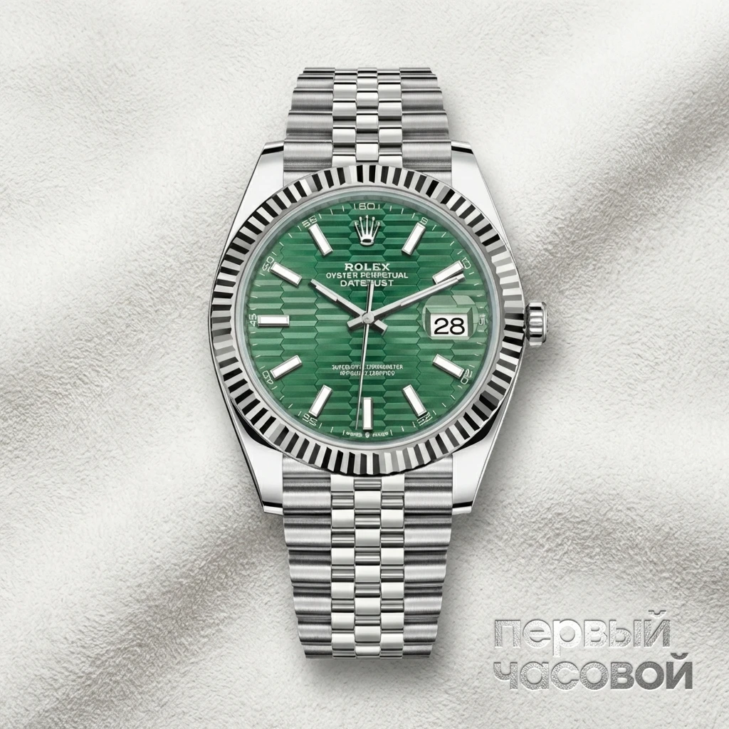 Rolex Datejust 41Mm Mint Green Fluted Motif 126334-0030