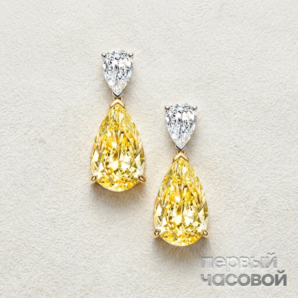 Купить украшение Studio jewelry Серьги 1,51/1,51 Ct. U To V Range/Vvs2 : в наличии в Москве!