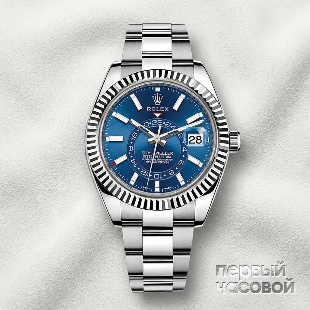 Купить элитные часы Rolex Sky-Dweller Steel Blue Dial 326934: в наличии в Москве!
