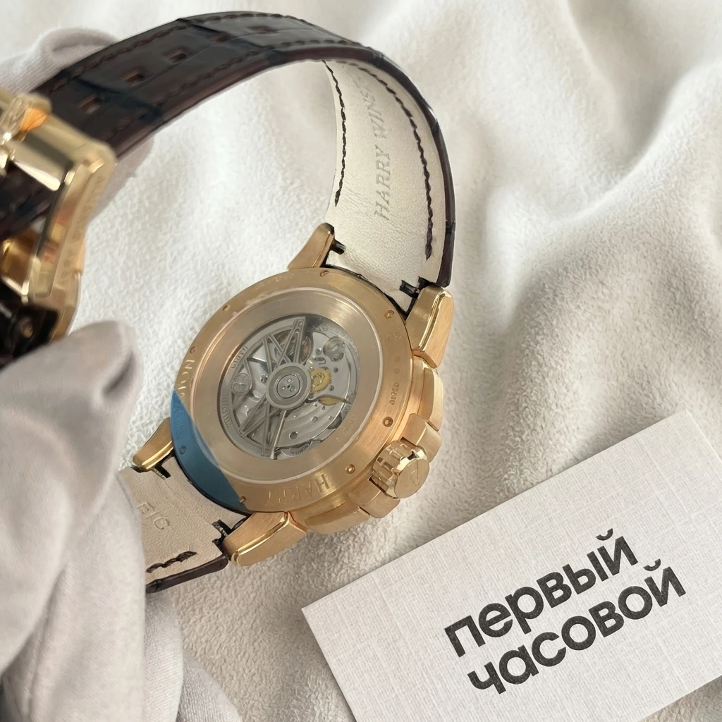 Купить элитные часы Harry Winston Ocean Moon Phase Automatic 42 Mm Rose Gold OCEAMP42RR001 : в наличии в Москве!