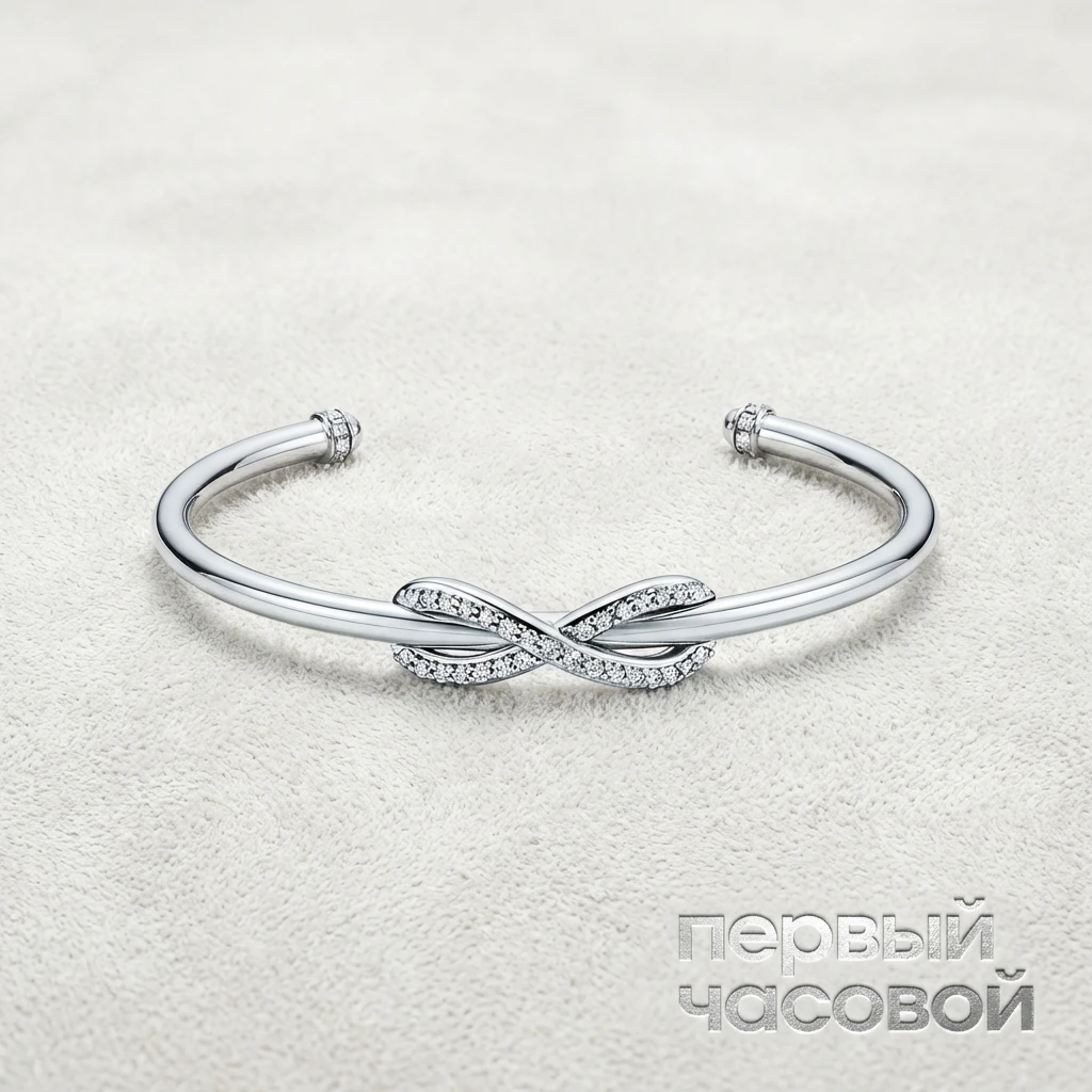 Купить украшение Tiffany &amp; Co Infinity Diamond Cuff Bracelet : в наличии в Москве!