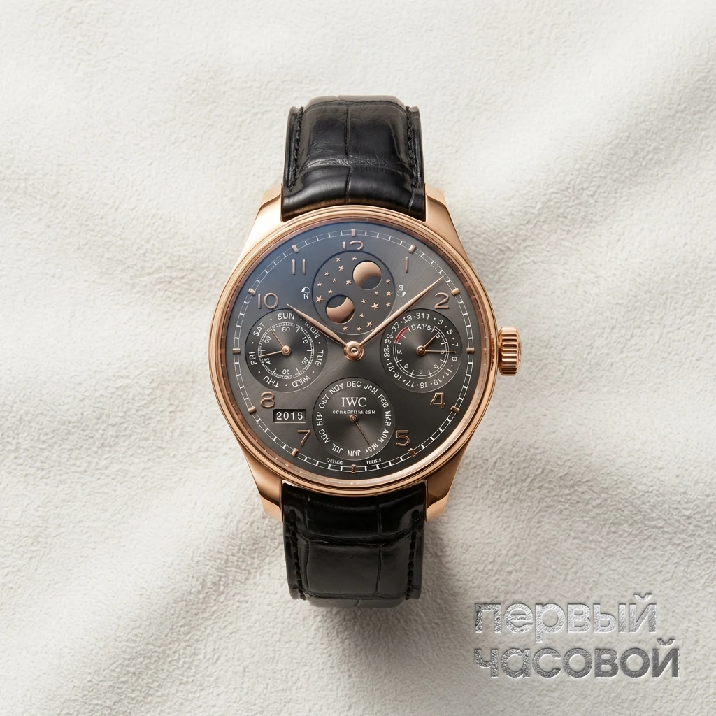 Купить элитные часы Iwc Portugieser Perpetual Calendar Double Moon IW503404: в наличии в Москве!