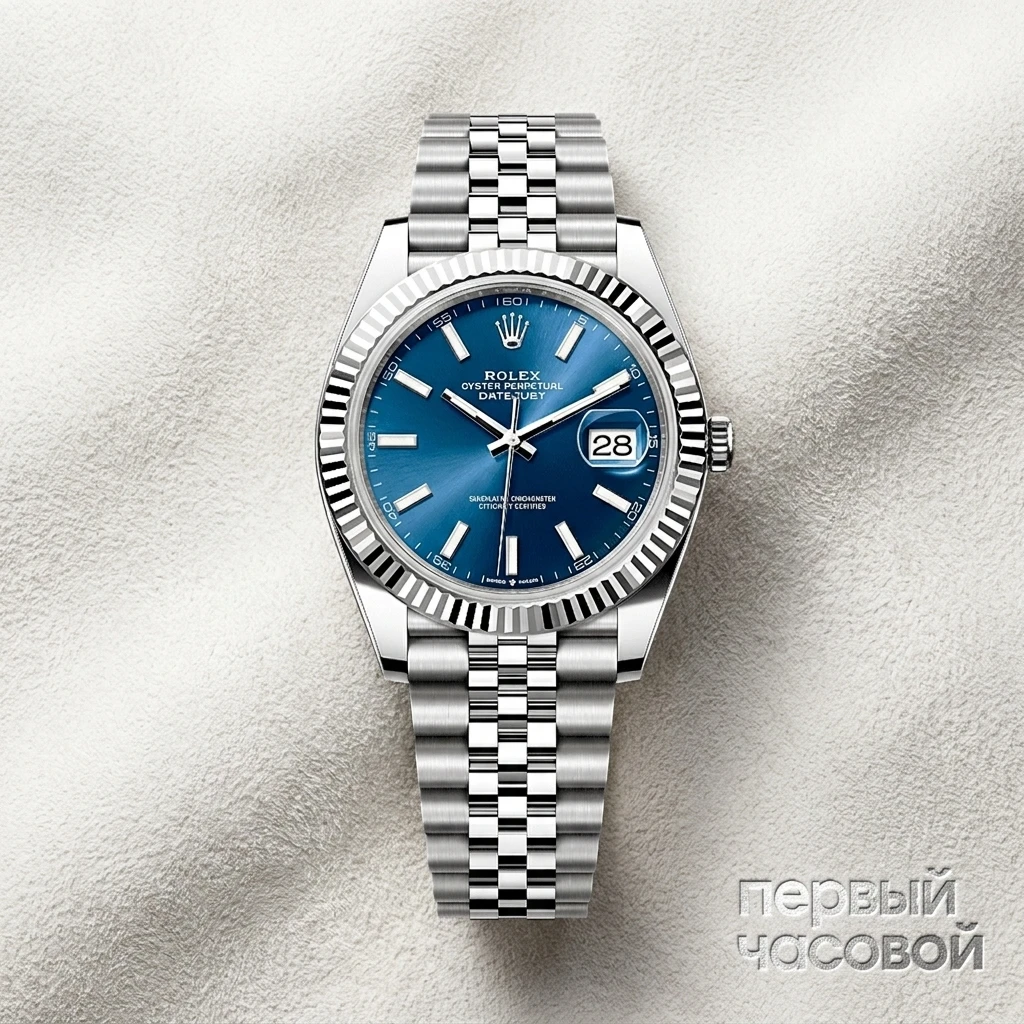 Купить элитные часы Rolex Oyster Perpetual Datejust 41 mm Blue Dial 126334: в наличии в Москве!