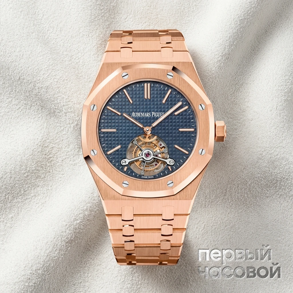 Купить элитные часы Audemars Piguet Royal Oak Tourbillon Blue Dial 26510OR.OO.1220OR.01: в наличии в Москве!