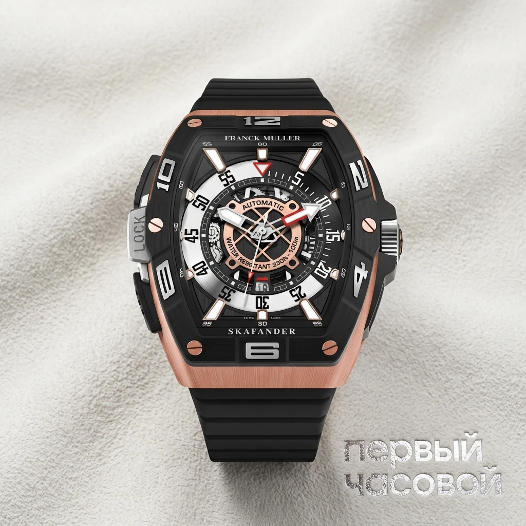 Купить элитные часы Franck Muller Skafander Classic SKF 46 DV SC DT 5NBR ACNR (AC): в наличии в Москве!
