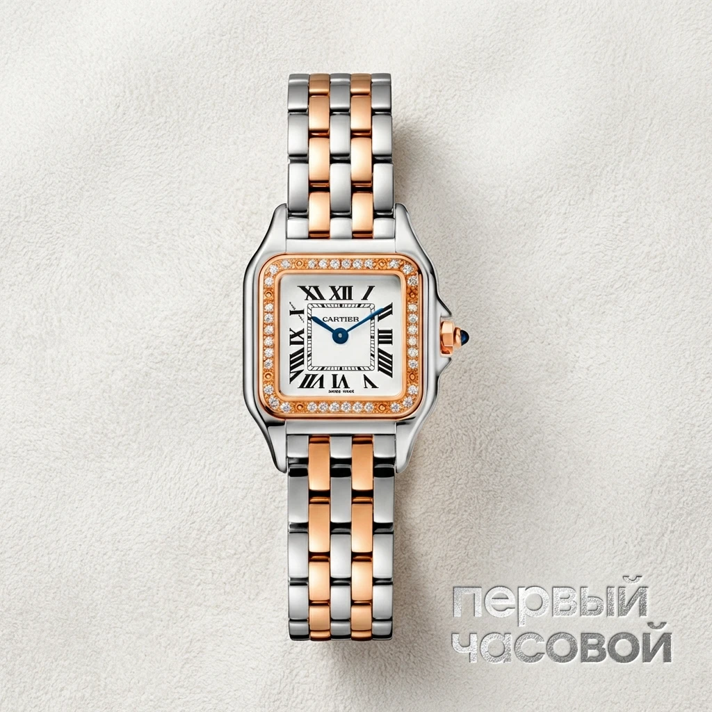 Купить элитные часы Cartier Panthere Small Steel/Rose Gold Diamonds W3PN0009: в наличии в Москве!