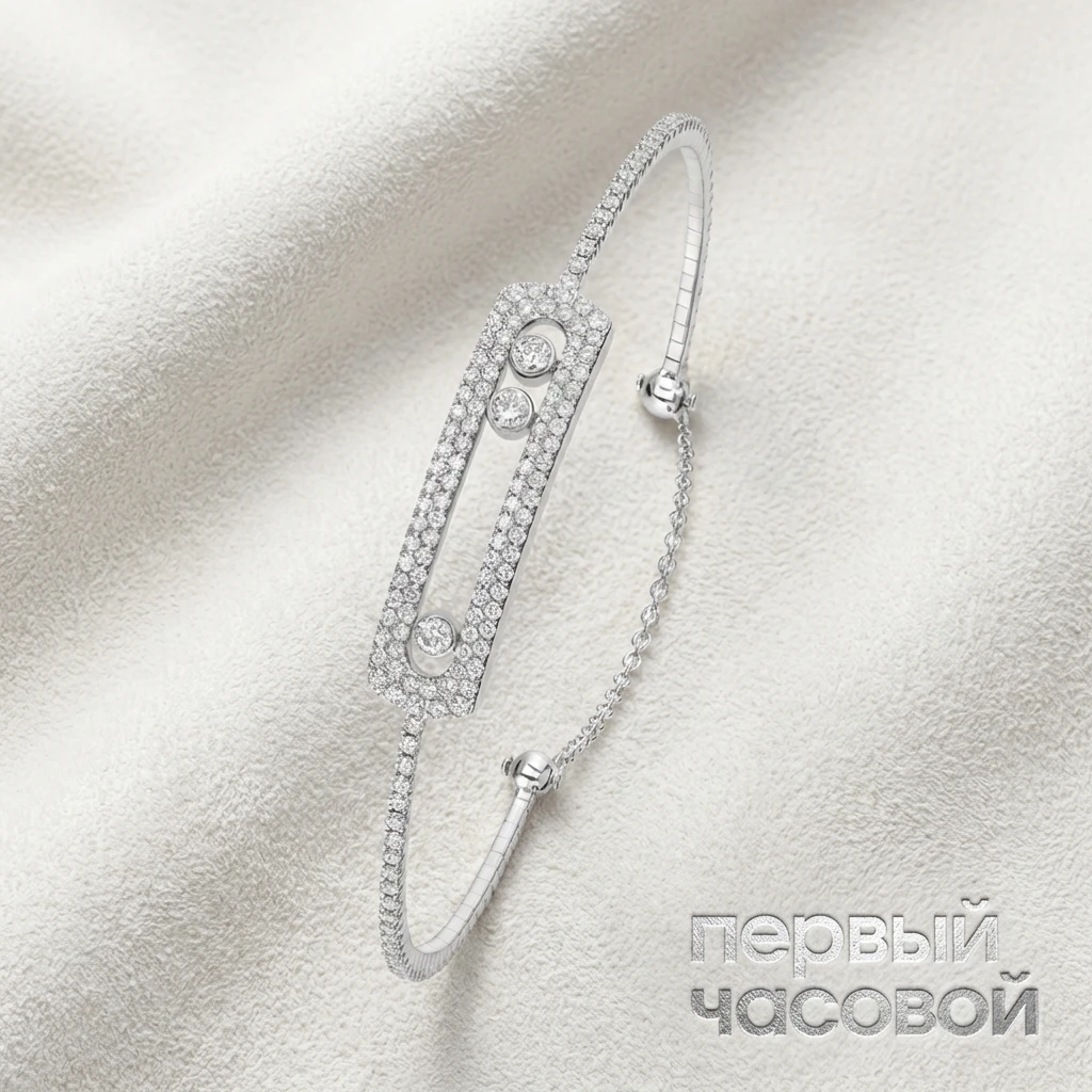 Купить украшение Messika Браслет Move Pave 05685-WG-M: в наличии в Москве!