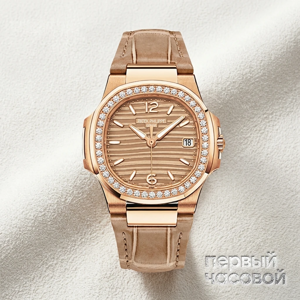 Купить элитные часы Patek Philippe Nautilus Date Lady Rose Gold 7010R-012 : в наличии в Москве!