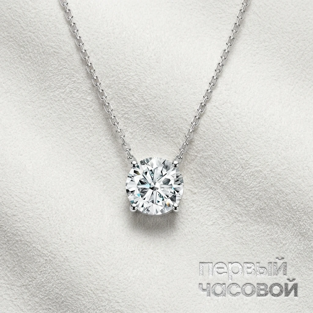 Купить украшение Studio jewelry Подвеска с бриллиантом 0,77 ct. H/VVS2 : в наличии в Москве!