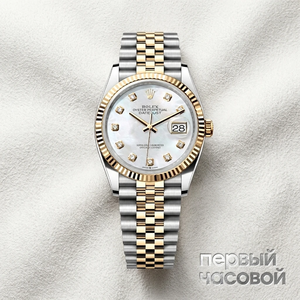 Купить элитные часы Rolex Datejust 36Mm Mother Of Pearl Dial Steel Yellow Gold 126233: в наличии в Москве!