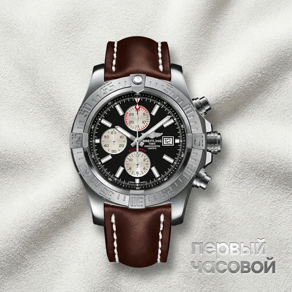 Купить элитные часы Breitling Super Avenger Ii Stainless Steel Volcano Black A13371: в наличии в Москве!