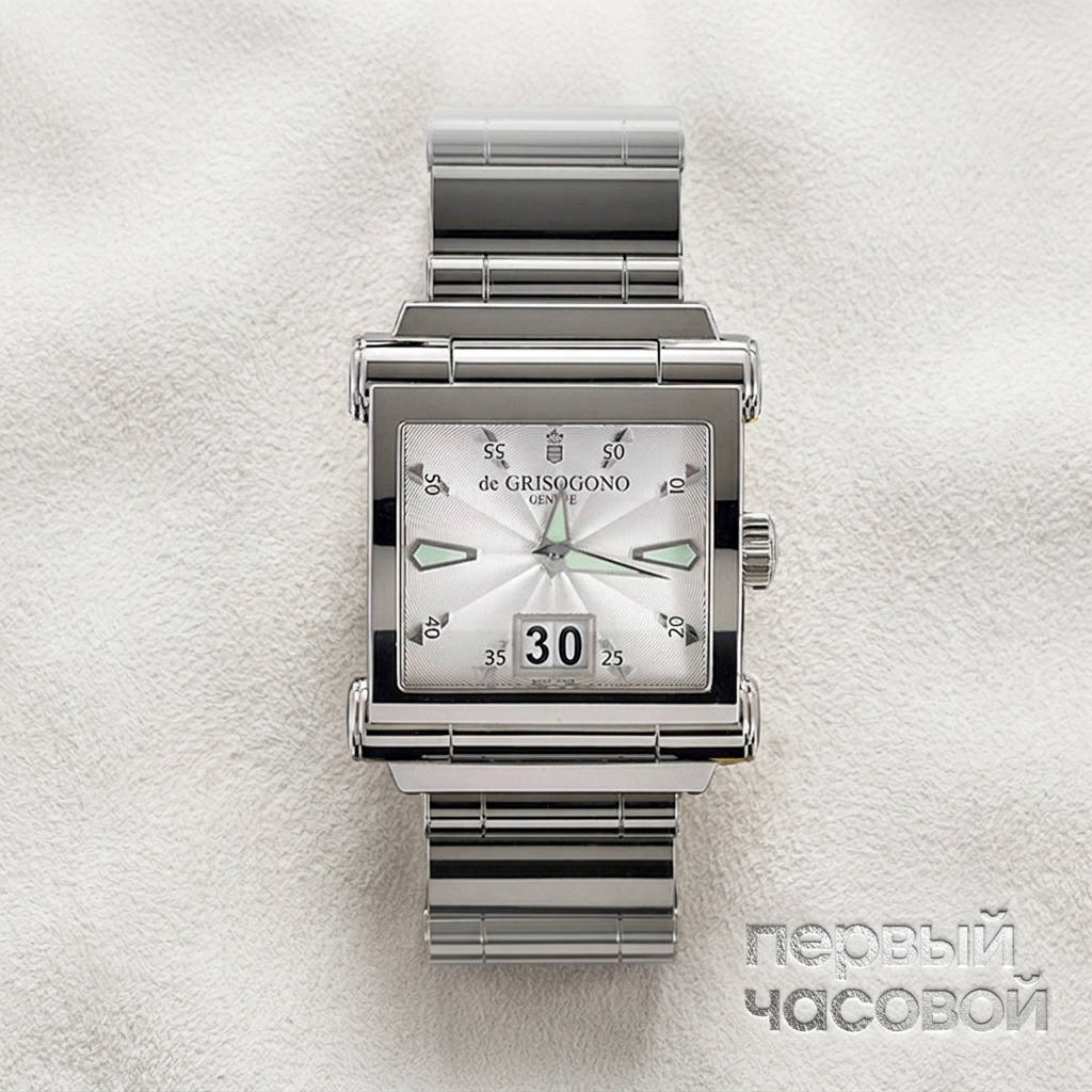 De Grisogono Grande Stainless Steel Big Date