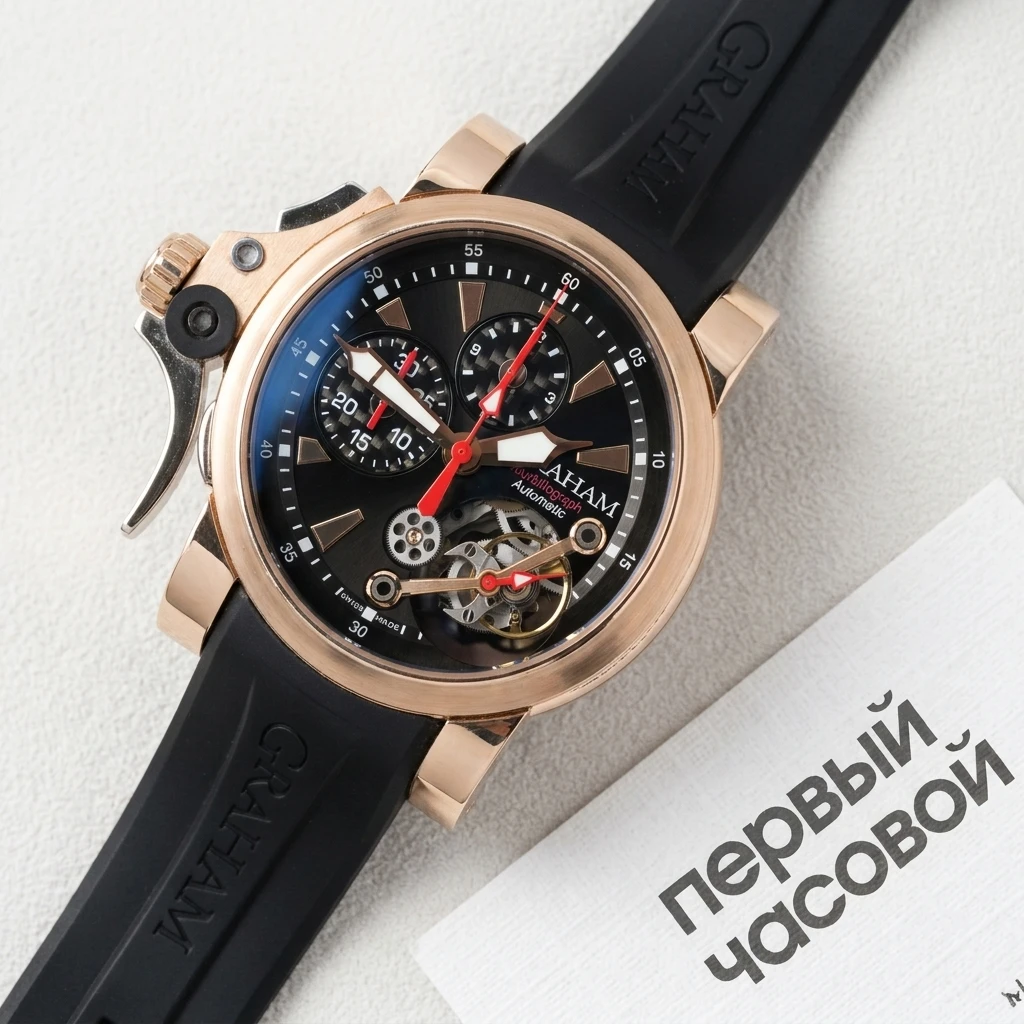Купить элитные часы Graham Toubillograph Automatic Rose Gold 2TTAR.B03A: в наличии в Москве!