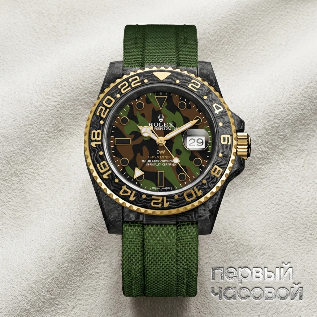 Купить элитные часы  GMT Carbon Military 2021 Speedster GMT: в наличии в Москве!