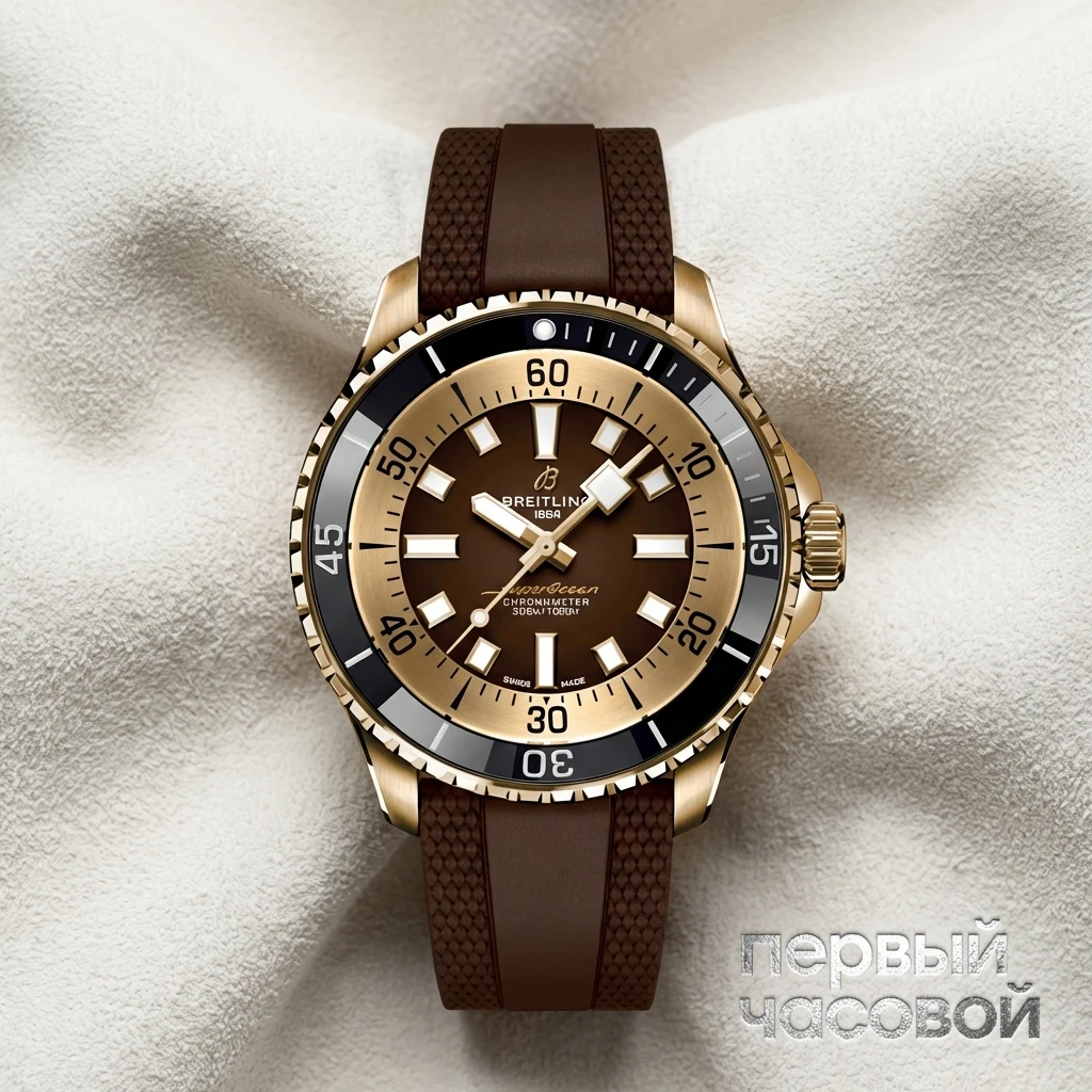 Купить элитные часы Breitling Superocean Automatic 42 Bronze Brown N17376201Q1S1: в наличии в Москве!