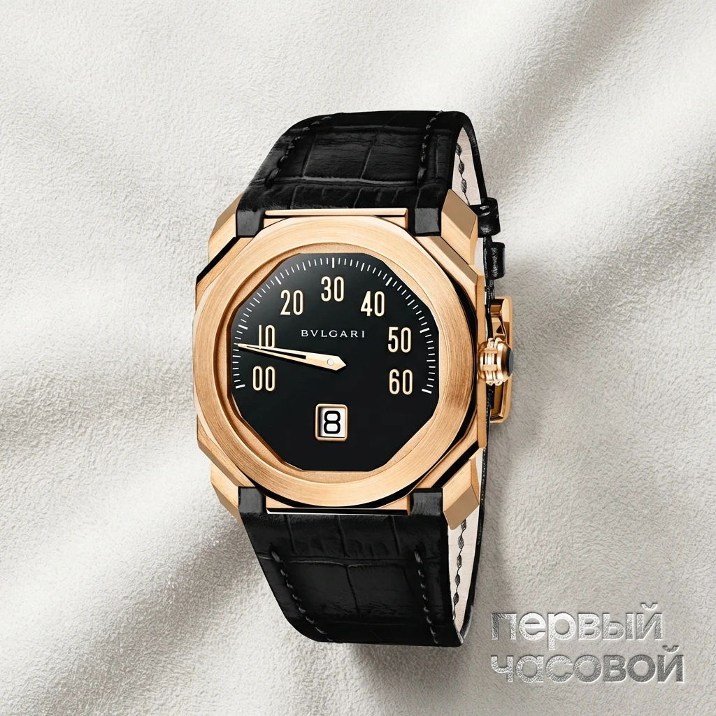 Купить элитные часы Bvlgari Octo Mono-Retrograde Rose Gold : в наличии в Москве!