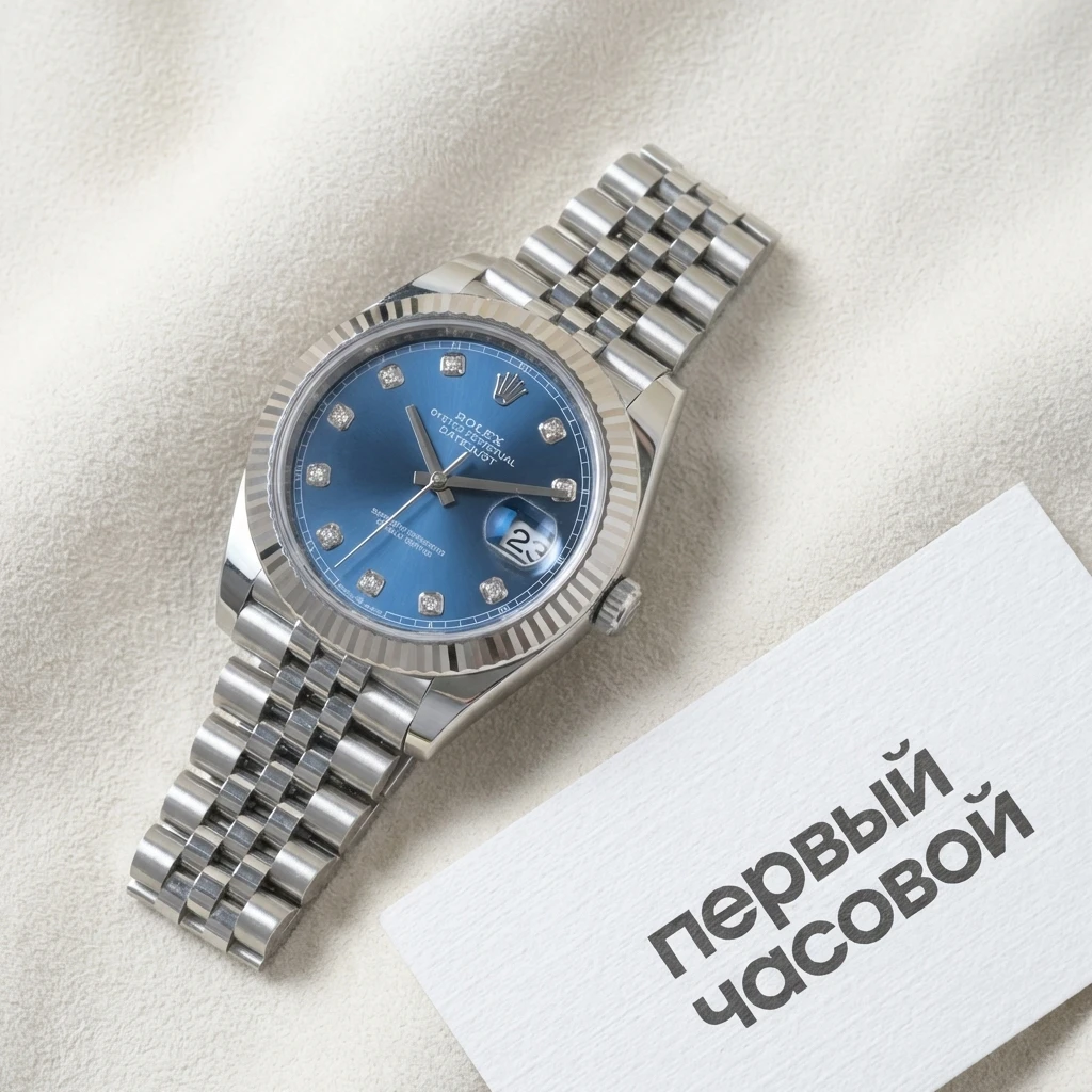Купить элитные часы Rolex Oyster Perpetual Datejust 41Mm Blue Dial Diamond Index 126334: в наличии в Москве!