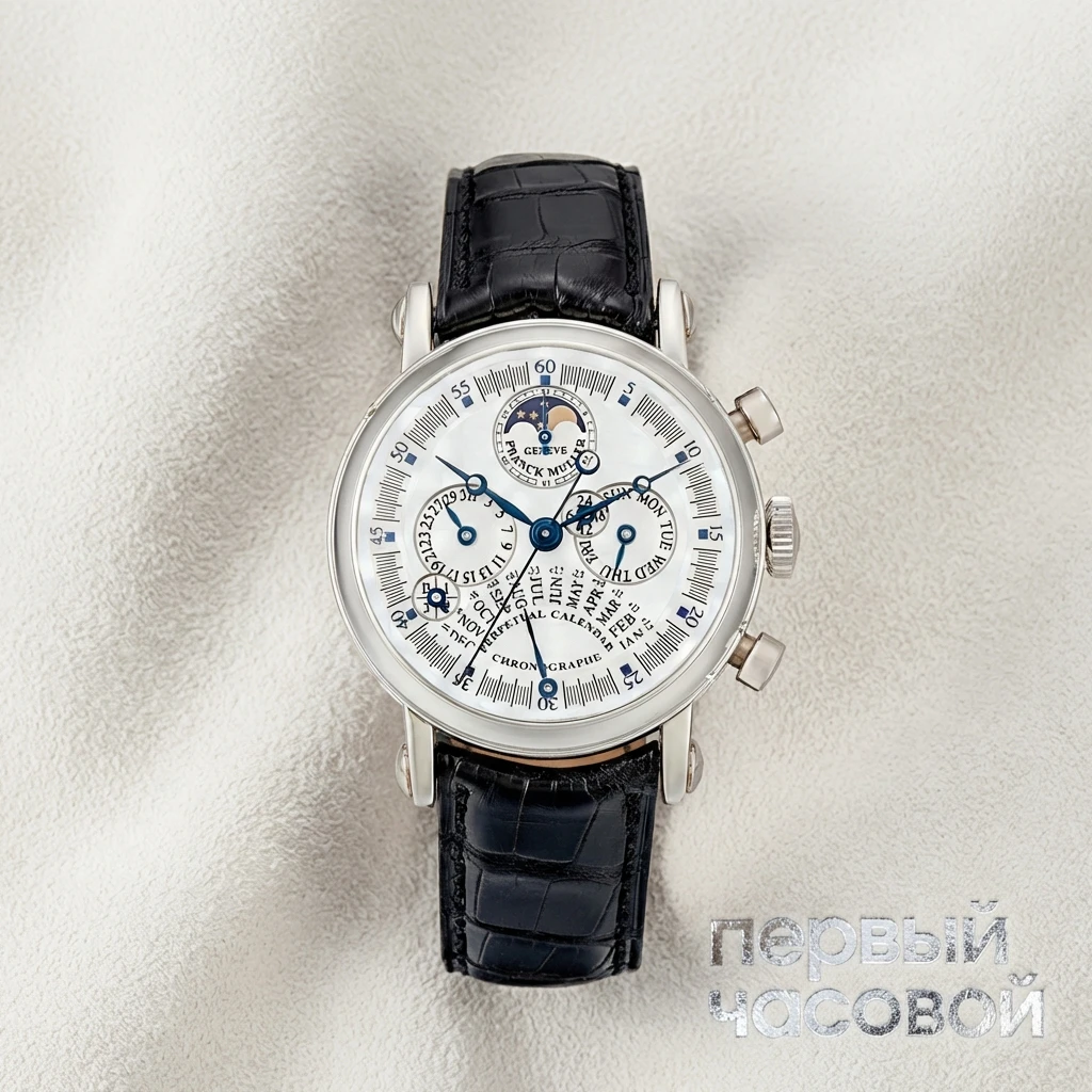 Купить элитные часы Franck Muller Master Of Complication Perpetual Calendar Chronograph Retrograph Mop Dial 7000 QP E: в наличии в Москве!