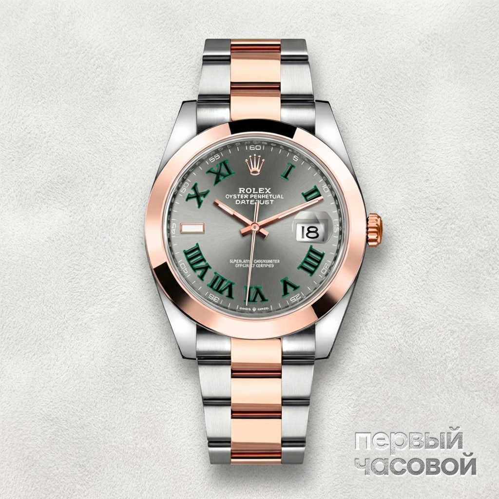 Rolex Oyster Perpetual Datejust II Oystersteel and Everose Gold Wimbledon Dial
