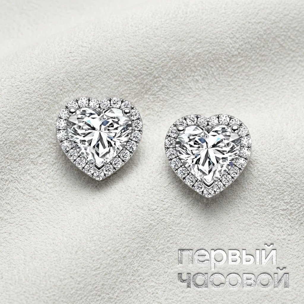 Купить украшение Studio jewelry Серьги 0,73/0,74 Ct. H/Vs : в наличии в Москве!