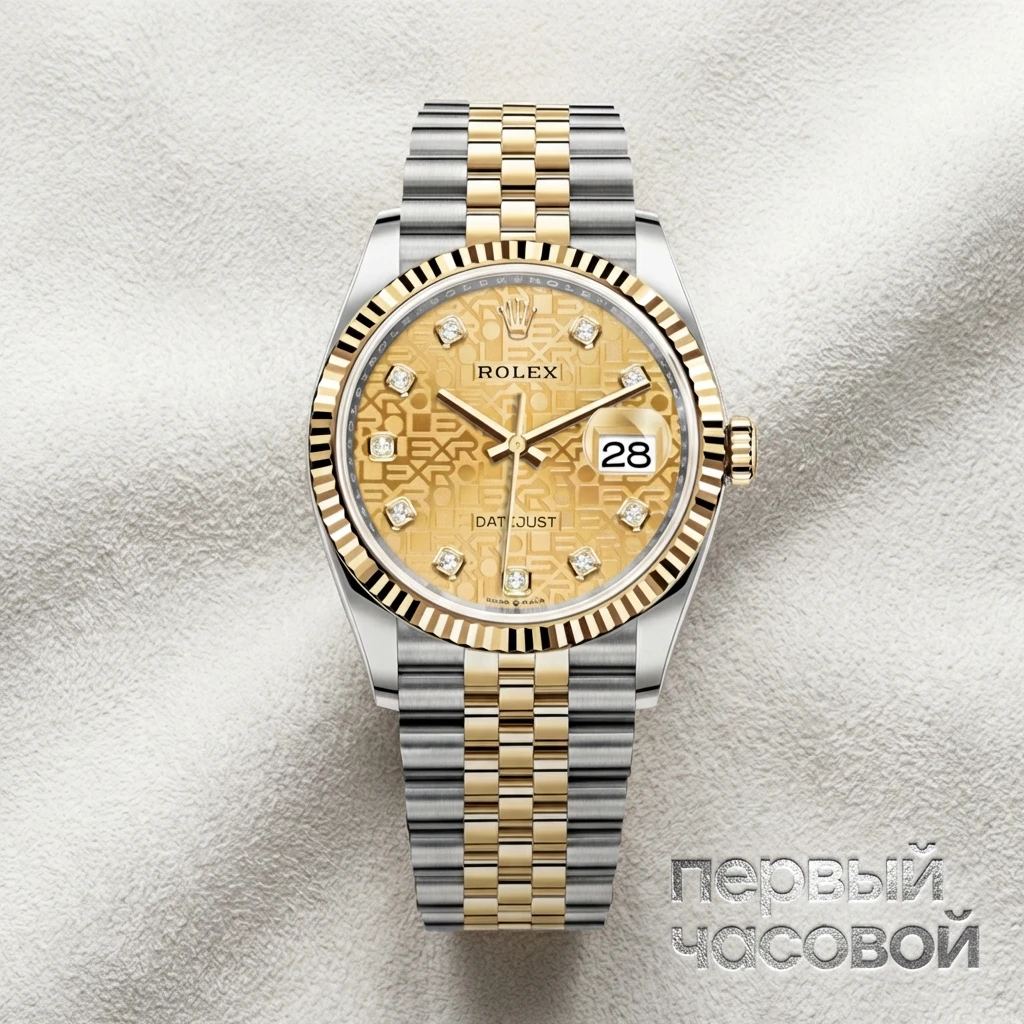 Купить элитные часы Rolex Datejust 36mm Motif Steel Yellow Gold 126233-0003: в наличии в Москве!