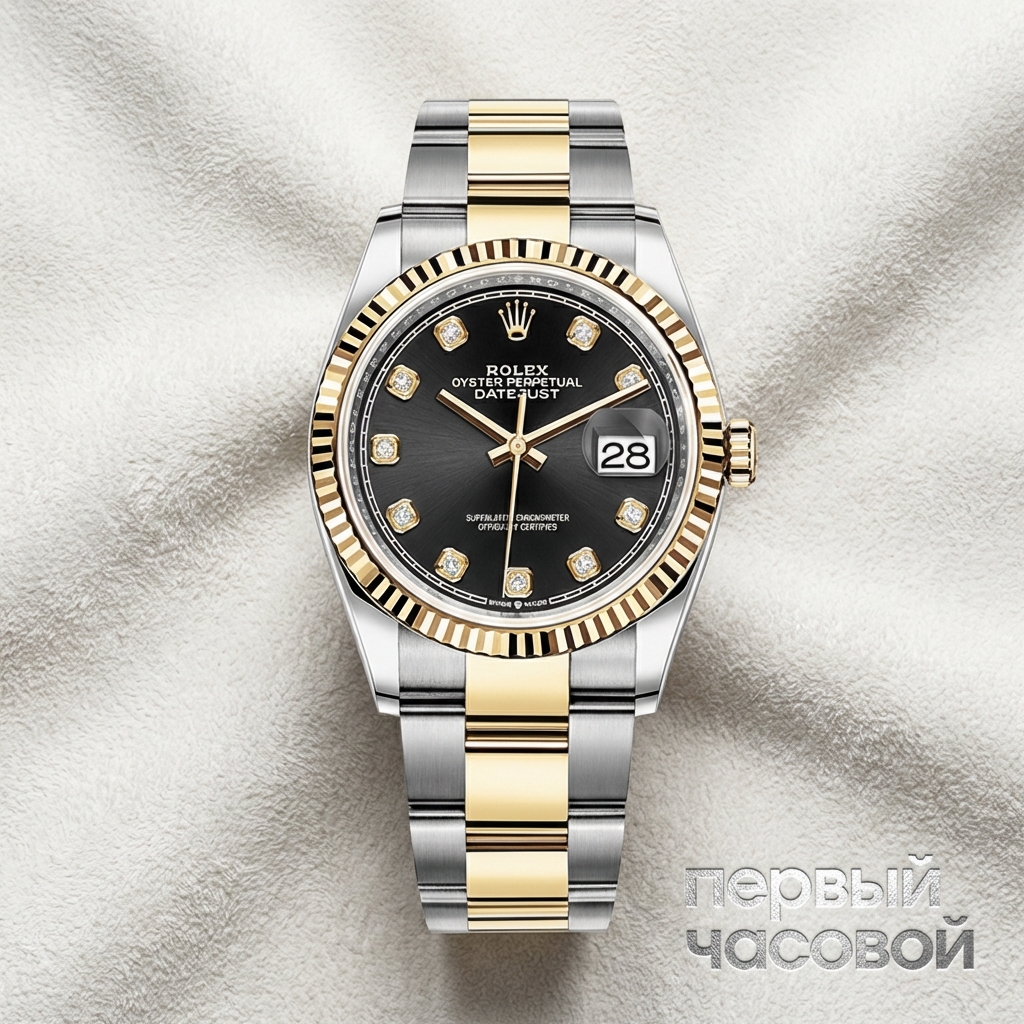 Rolex Datejust 36Mm Black Diamonds Dial