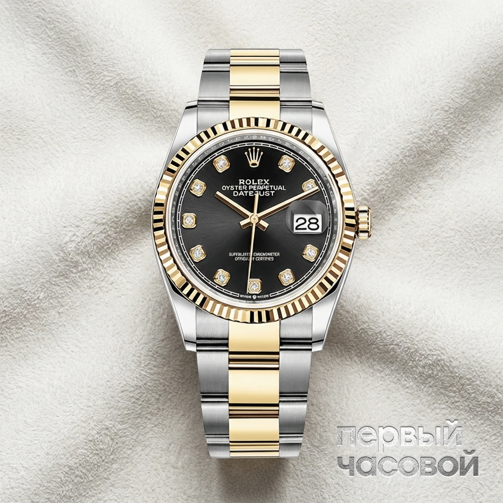 Rolex Datejust 36Mm Black Diamonds Dial 126233