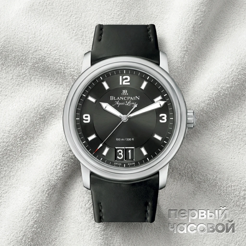 Купить элитные часы Blancpain Leman Aqua Lung Big Date 2850B-1130A-64B: в наличии в Москве!