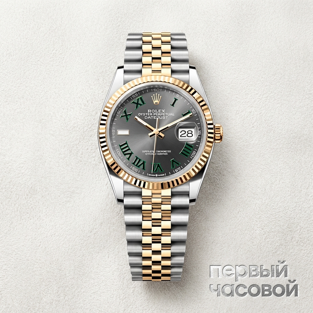 Rolex Datejust 36 Mm Wimbledon Steel Yellow Gold