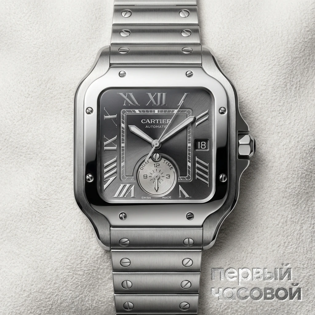 Купить элитные часы Cartier Santos de  Dual Time WSSA0076: в наличии в Москве!
